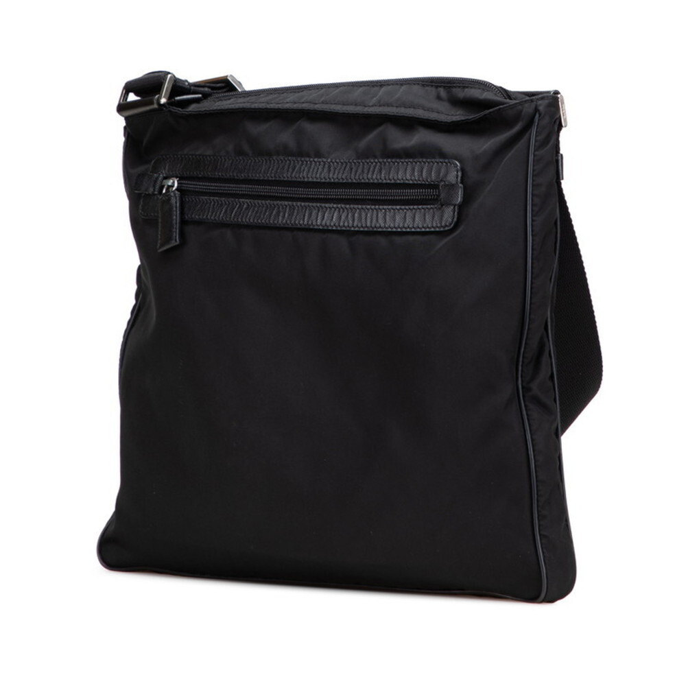 PRADA Black Leather Saffiano Shoulder Bag - Picture 2 of 11